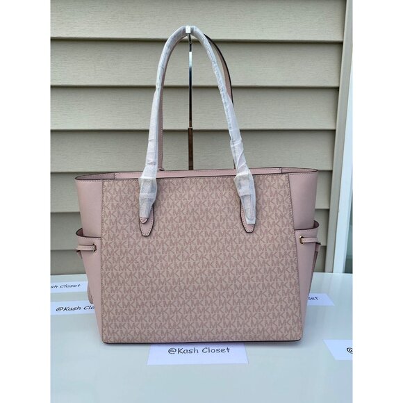 Michael Kors tote gilly large leather tote bag MK signature bag ballet - Picture 3 of 4